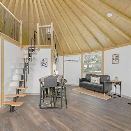 Beaumont Hill Country Luxury Yurt Cabin W Hot Tub